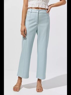 Anthropologie Avec Les Filles Faux Leather Cropped Wide-Leg Pants